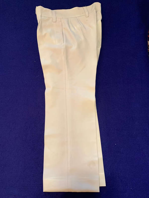 RHODESIAN Long Trousers `Sands` worn by other Units - Period Piece Worn - Label Bronson