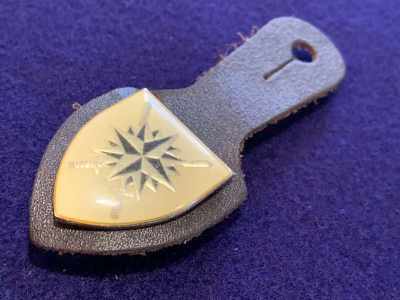 SADF RECCE Special Forces HQ Badge on a Standard Cowhide FOB
