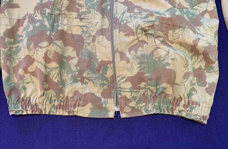 SAP Tailored Camoflage `Bunny Jacket` - With Zipper and Woollen Inner - 1982, Size Medium