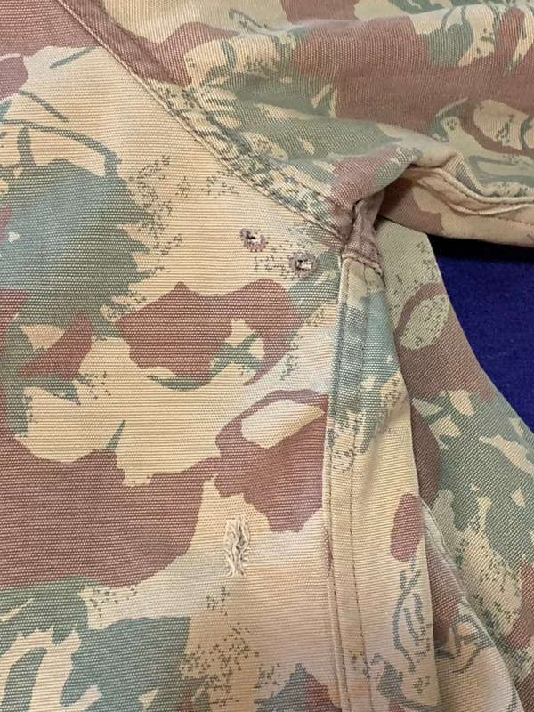 SAP Tailored Camoflage `Bunny Jacket` - With Zipper and Woollen Inner - 1982, Size Medium