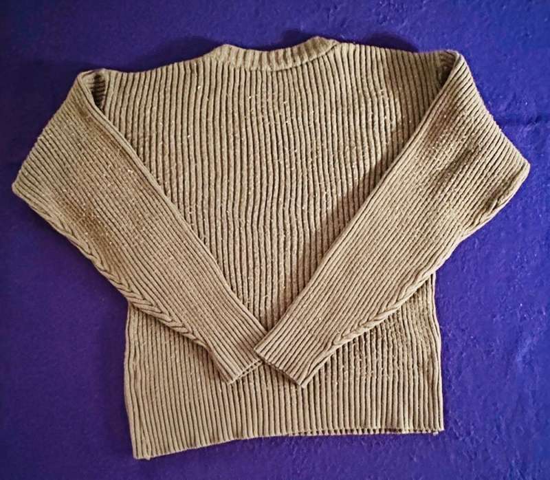 RHODESIAN Dappled Green Jersey with Khaki Padding - Made by Wintex, Rhodesia - Small