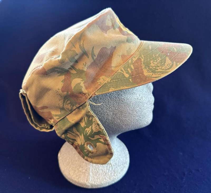 SAP Camouflage Peak Cap, with Yellow SAP Embroidered Badge, Dayglo, Side and Back Flaps
