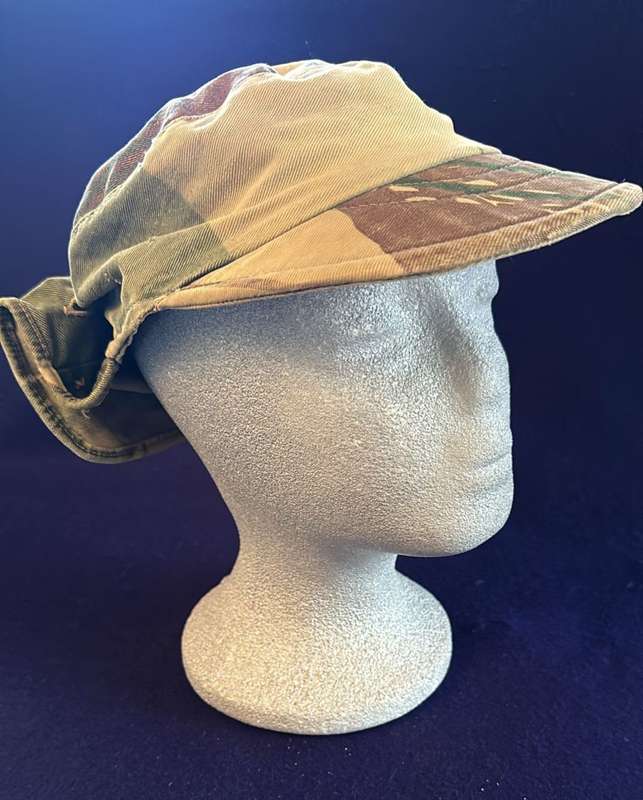 Rhodesian Camouflage Hard  Peak Cap - Used Period Piece