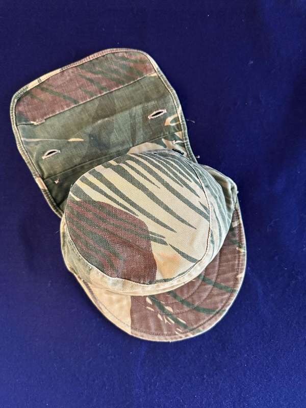 Rhodesian Camouflage Hard  Peak Cap - Used Period Piece