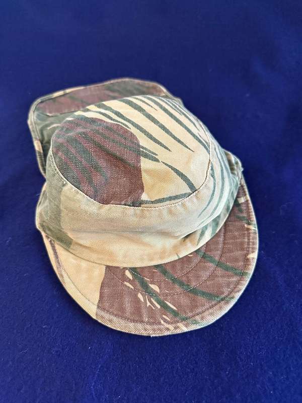 Rhodesian Camouflage Hard  Peak Cap - Used Period Piece