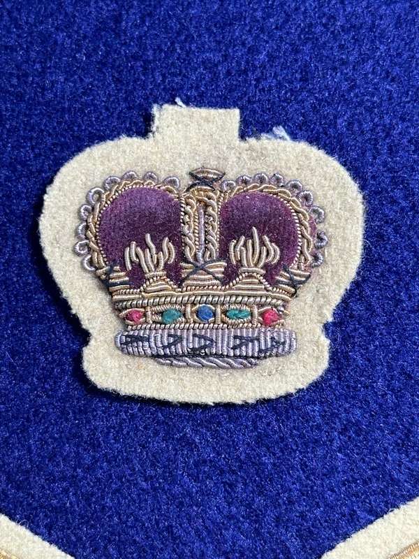 Rhodesian Pre-UDI Pay Corps Colour Sergeant - Bullion Wire Gold on Yellow