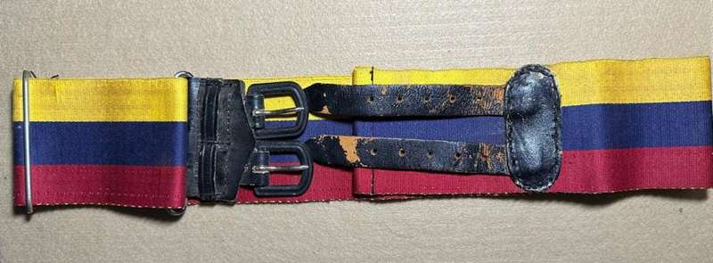 Rhodesian Medical Corps Stable BELT LEATHER STRAPS MODERN MATERIAL - 2nd Type