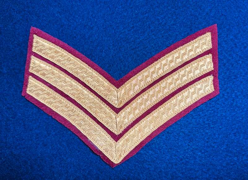 Rhodesian Medical Corps Pre-UDI SGT RANKS BULLION GREENS