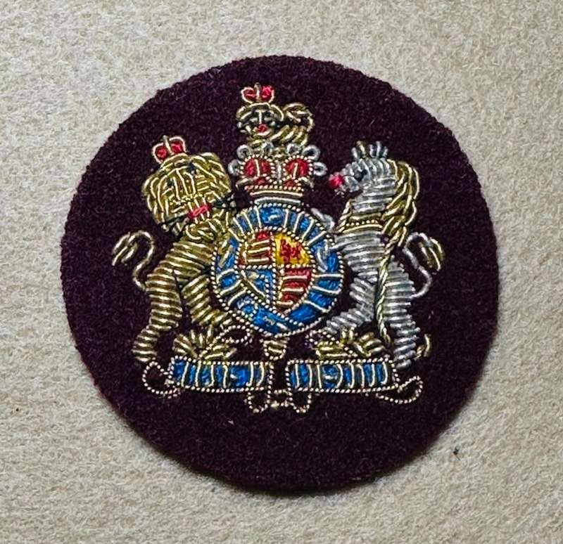 Rhodesia Medical Corps - PRE UDI WO 2 RANK - Wire Bullion Gold on Yellow
