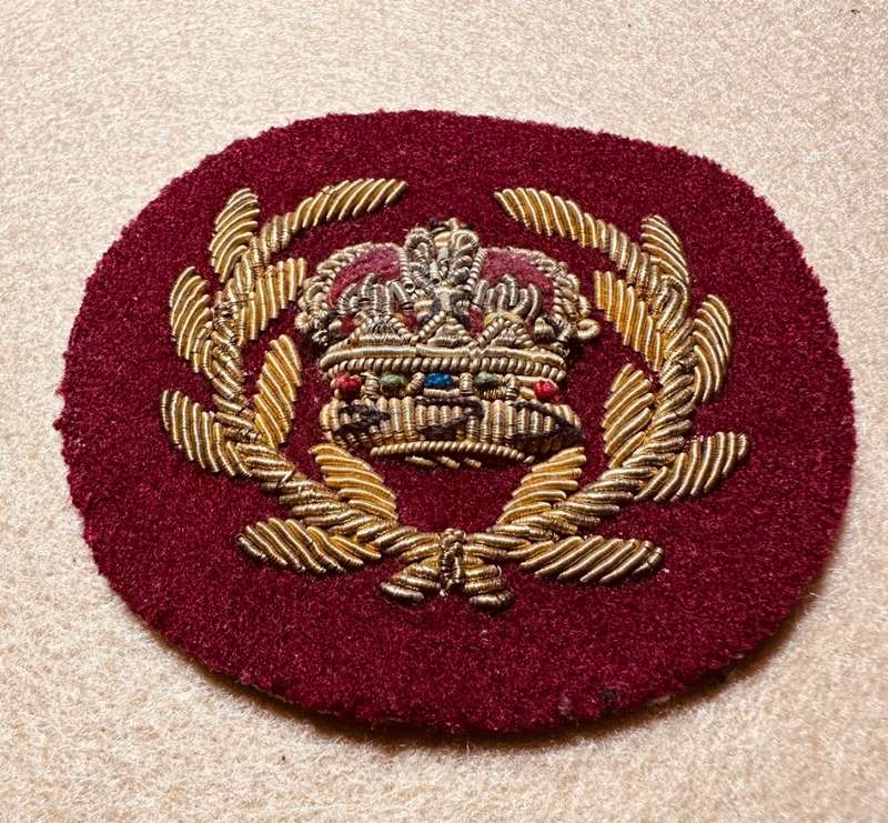 Rhodesia Medical Corps - PRE UDI WO1 RANK - Wire Bullion Gold on Yellow