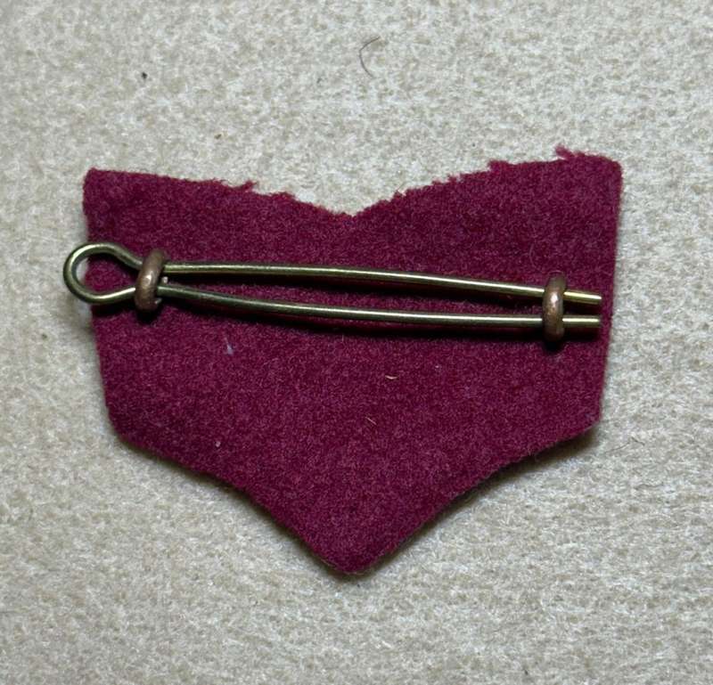 Rhodesian Medical Corps - SGT BRASS ARMY RANK WITH MEDICS FLASH