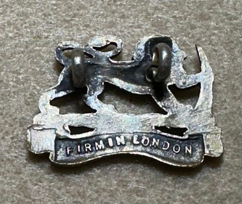 Rhodesian Medical Corps - SILVER LION ON MEDICS FLASH, Manufacturer FIRMIN, London