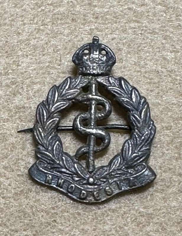 Rhodesian Medical Corps - KC - Broach Pin SILVER, with Name LAURA, locklug broken