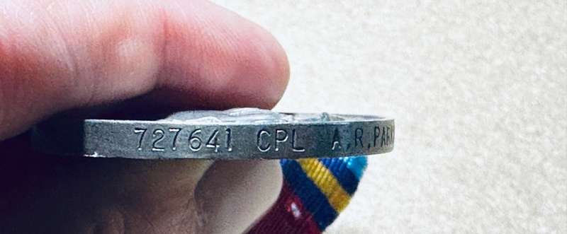 Rhodesian Corps of Engineers - GSM 727641 CPL A.R.PARKIN