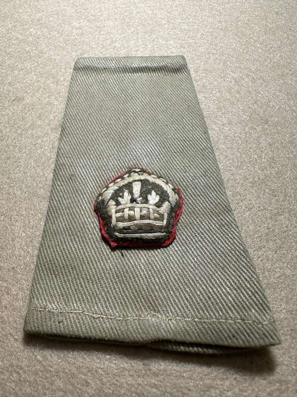 Rhodesian Forces - SINGLE MAJOR RANK BOARDS/SLIP ONS WW2