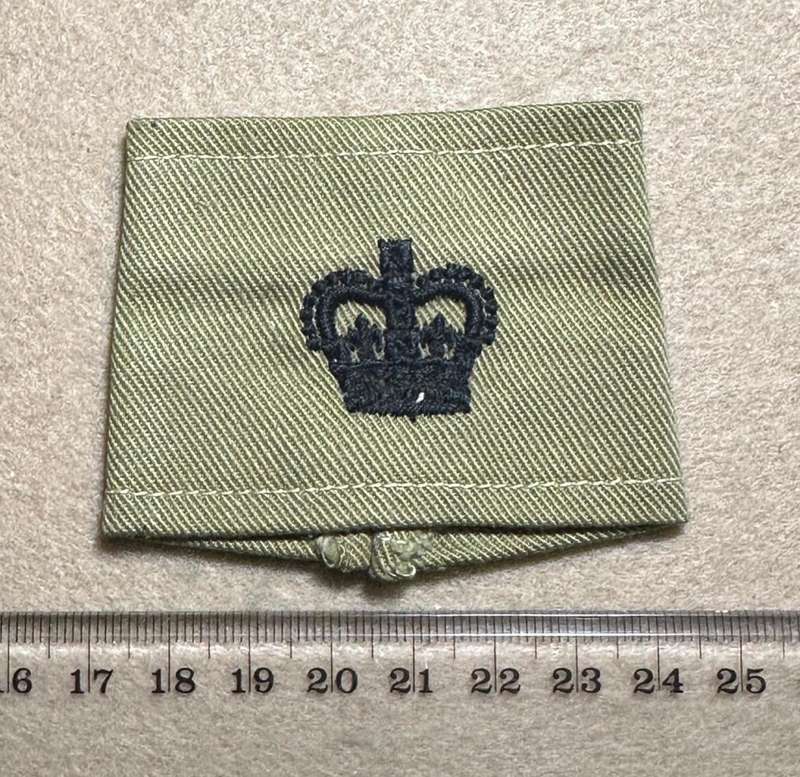 Rhodesian Forces - SINGLE MAJOR RANK BOARDS/SLIP ONS WW2 - CROWN RANK