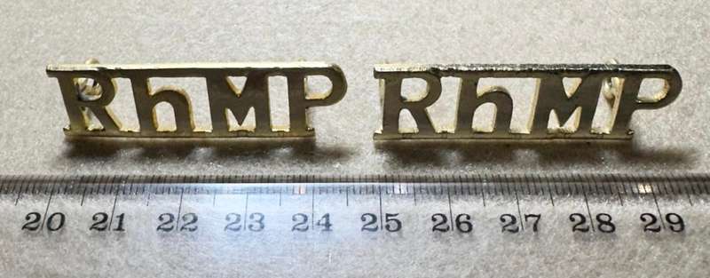 Rhodesian Corps of Military Police Shoulder Title - SET RHMP ANNODISED SHOULDER TITLES