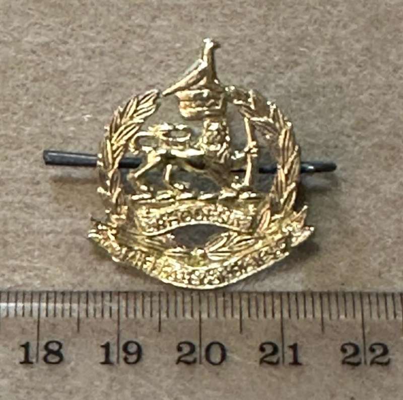 Rhodesian Corps of Military Police - Single Right facing Anodised Collar - 1970 to 1980