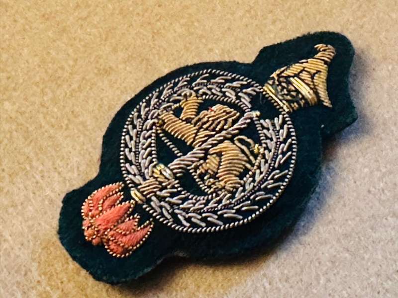 Rhodesian Prison Service Bullion Wire Officers Cap Badge with Bird