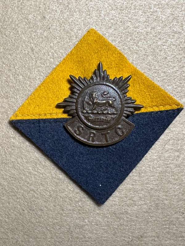 Southern Rhodesia Corps of Motor Transport - BERET AND COLLARS SINGLE SHOULDER TITLE SRTC OFFICERS