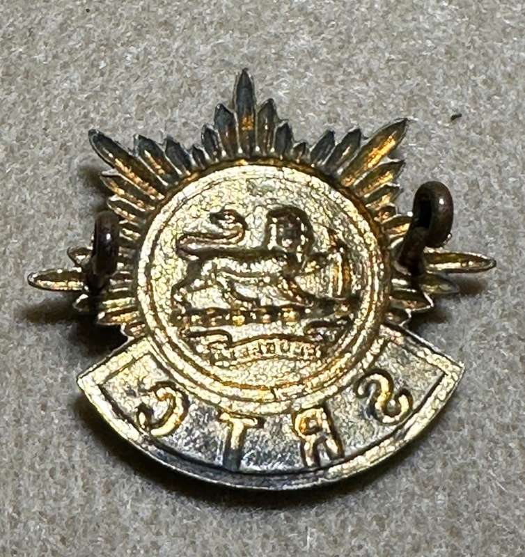 Southern Rhodesia Corps of Motor Transport - Brass Cap Badge - SRTC