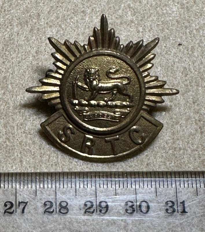 Southern Rhodesia Corps of Motor Transport - Brass Cap Badge - SRTC