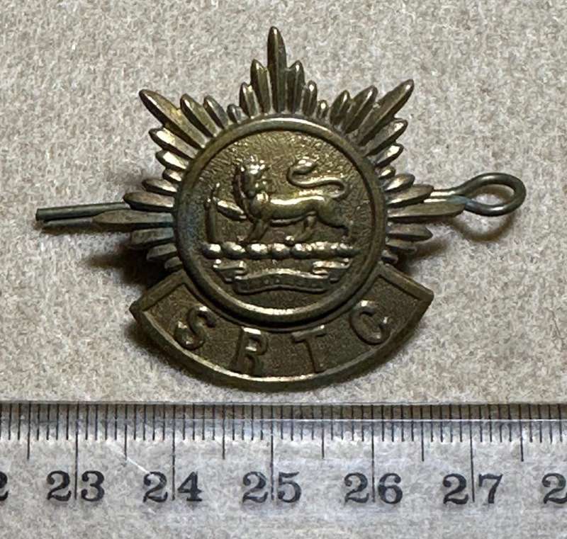 Southern Rhodesia Corps of Motor Transport - Brass Cap Badge - SRTC