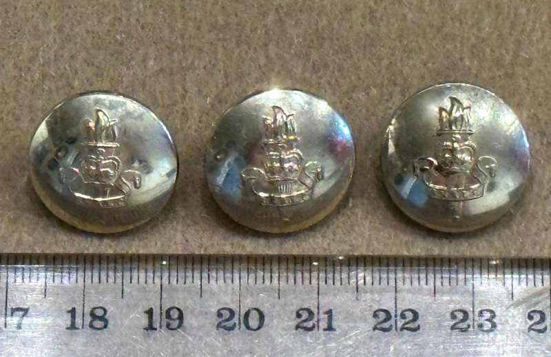 Rhodesian Educational Corps - 3 Medium Buttons - by DOWLER of Birmingham