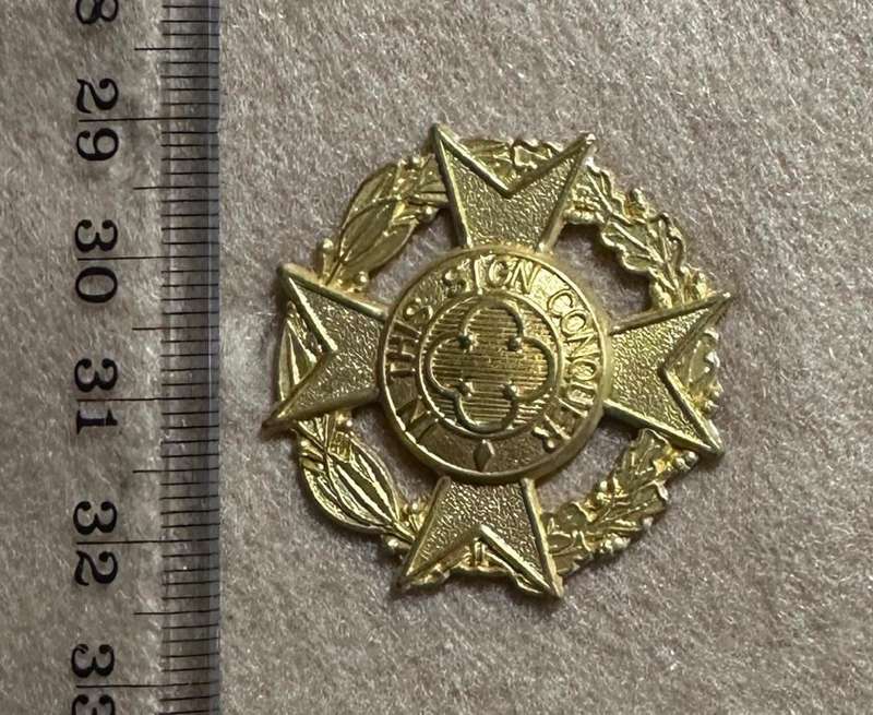 Rhodesian Corps of Chaplains - SINGLE BRASS BERET BADGE