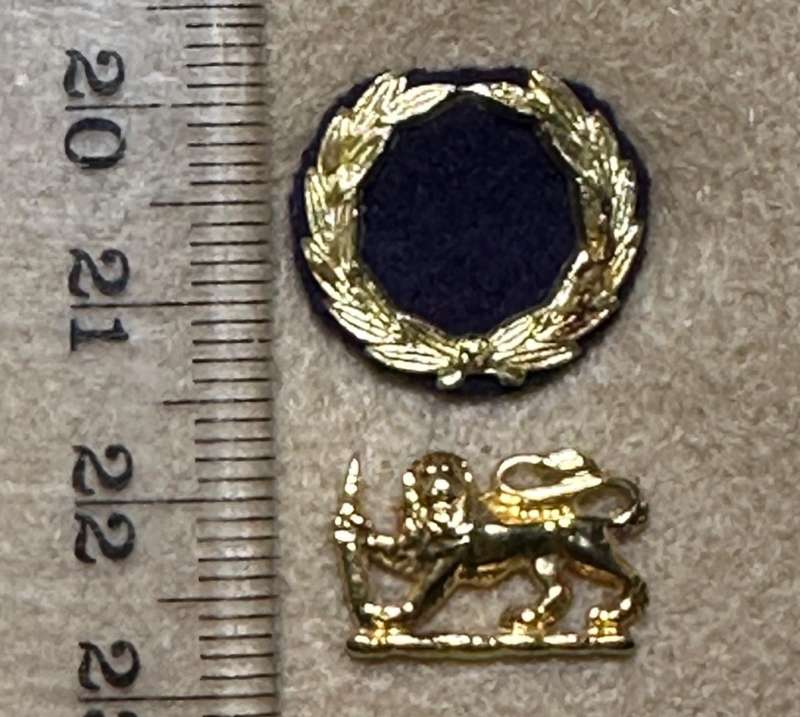 Rhodesian Corps of Chaplains - MAJORS RANK WITH BACKING - Note, seperated badge