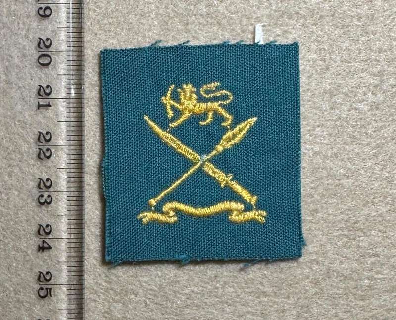 Rhodesian School of Infantry - GREEN EMBROIDERED PATCH