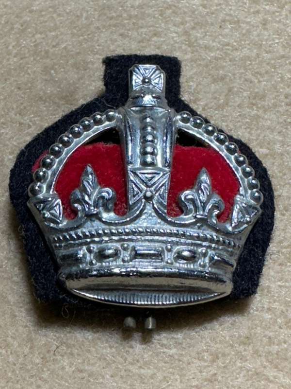 Northern Rhodesia Police - NRP - OFFICERS RANK CROWN KC with Felt Backing