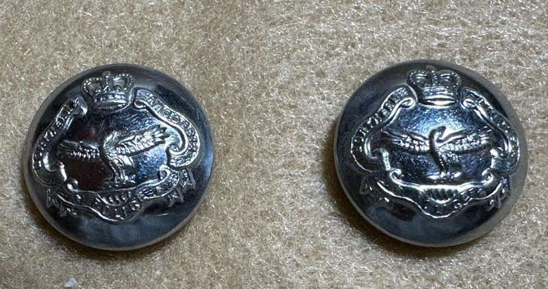 Northern Rhodesia Police - NRP - Set of 2 Buttons, by GAUNT, London