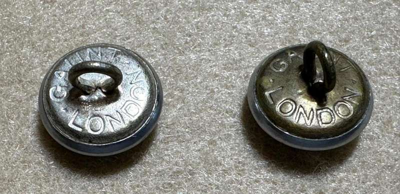 Northern Rhodesia Police - NRP - Set of 2 Buttons, by GAUNT, London