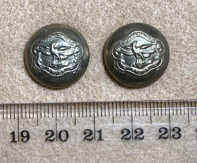 Northern Rhodesia Police - NRP - Set of 2 Buttons, by FIRMIN, London