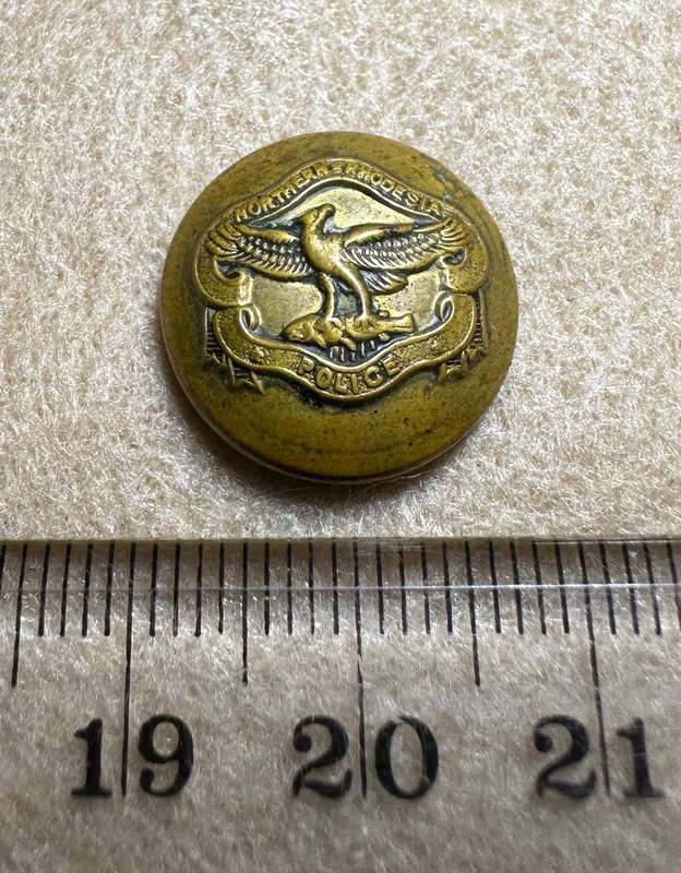 Northern Rhodesia Police - NRP - 1 Button, by FIRMIN, London