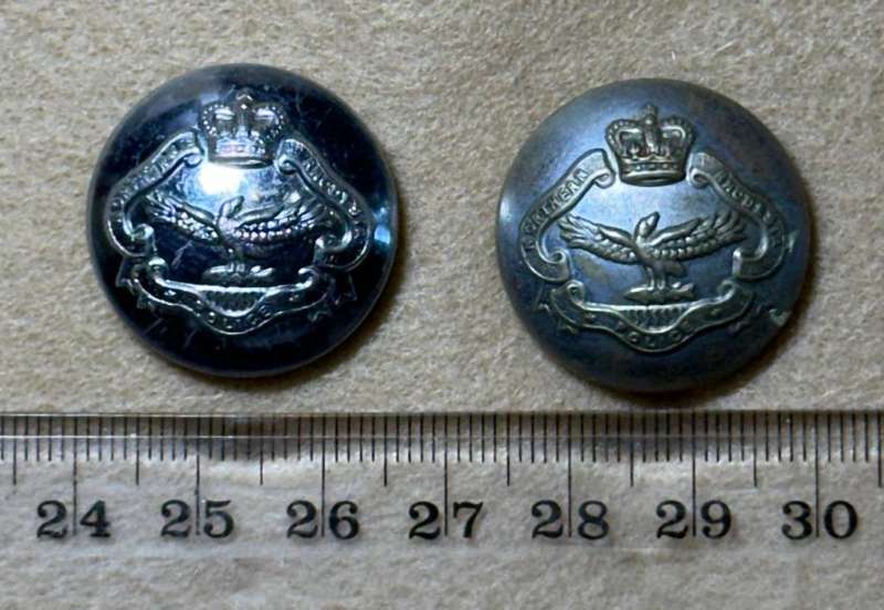 Northern Rhodesia Police - NRP - Set of 2 Large Buttons, by GAUNT, London