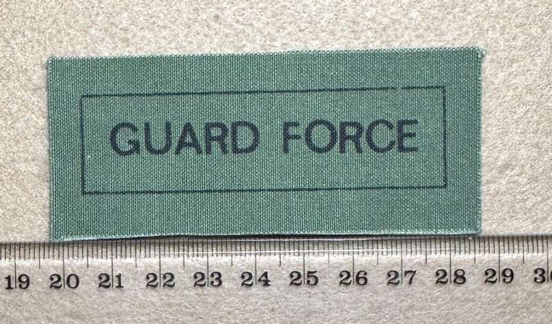 Rhodesian Guard Force - CHEST GUARD FORCE TAG VARIANT