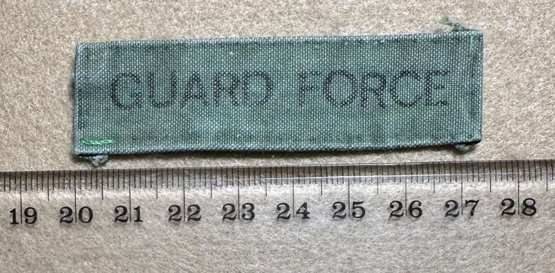 Rhodesian Guard Force - CHEST GUARD FORCE TAG VARIANT