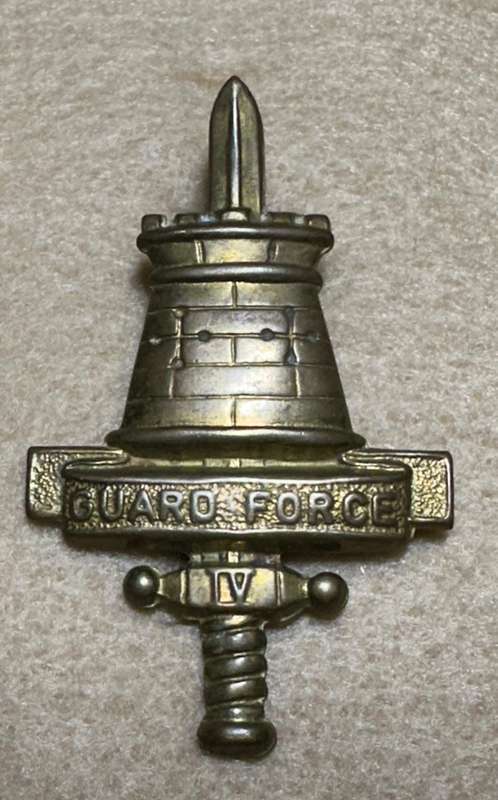 Rhodesian Guard Force - Brass Cap Badge - Variation 1