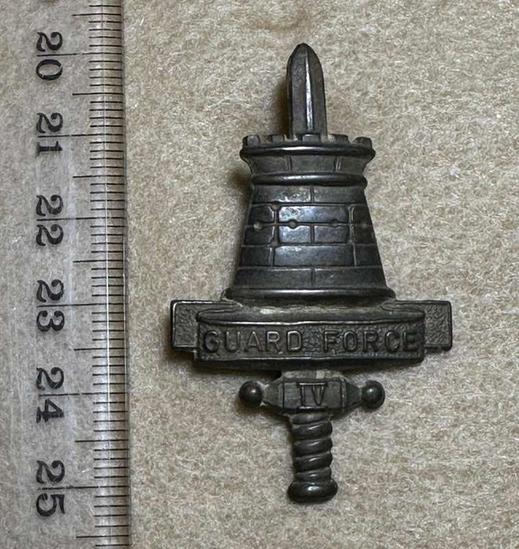 Rhodesian Guard Force - Brass Cap Badge - Variation 2