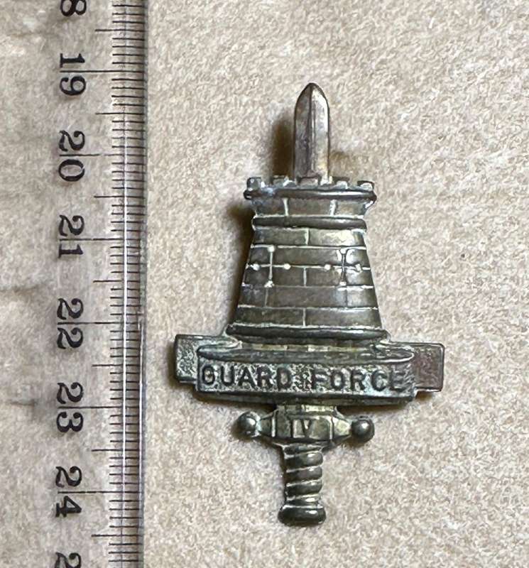 Rhodesian Guard Force - Brass Cap Badge - Variation 3