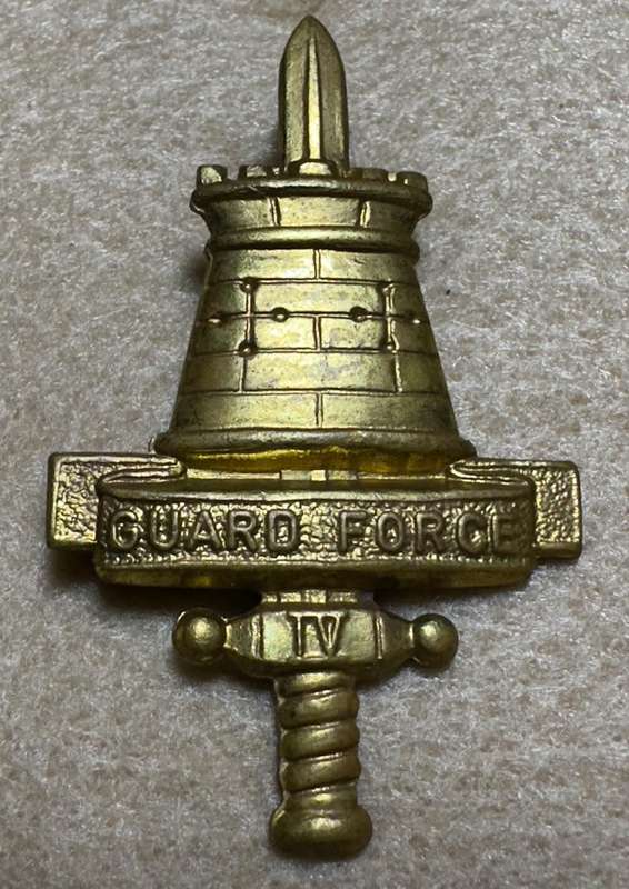 Rhodesian Guard Force - Brass Cap Badge - Variation 5