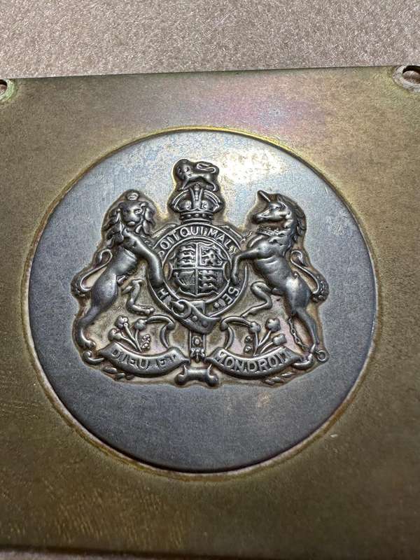 Rhodesian INTAF - BRASS HEADMANS GORGET 1960- VARIANT