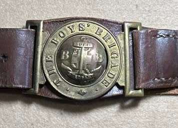 Rhodesian Boys Brigade - LEATHER BELT AND BRASS BUCKLE