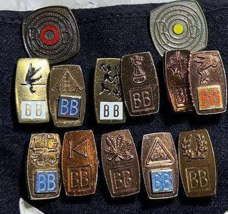 Rhodesian Boys Brigade - SGT RANK ARM SLEEVE WITH 13 PROFICIENCY BADGES (1977)