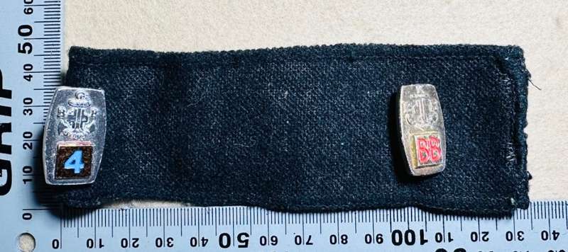Rhodesian Boys Brigade - ARM SLEEVE WITH TWO PROFICIENCY BADGES (1977)