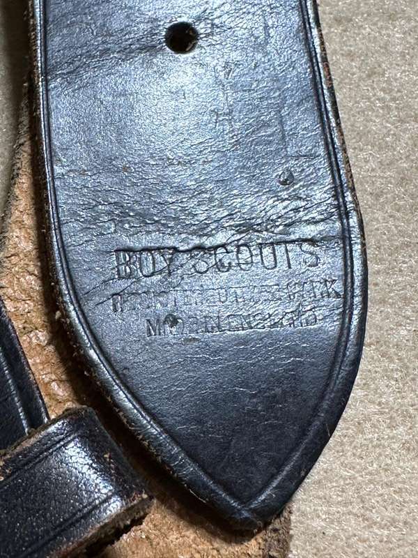 Rhodesian Boy Scouts - LEATHER BELT WITH HALF BUCKLE