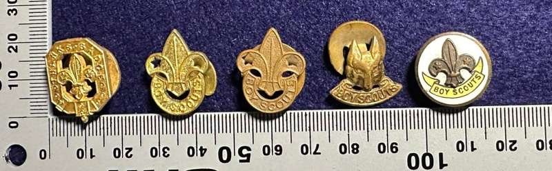 Rhodesian Boy Scouts - METAL LAPEL BADGES - LOT of 6