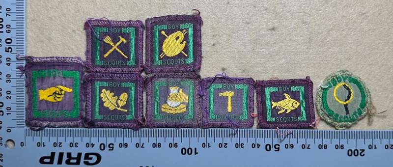 Rhodesian Boy Scouts - VARIED PROFICIENCY CLOTH BADGES - 8 badges